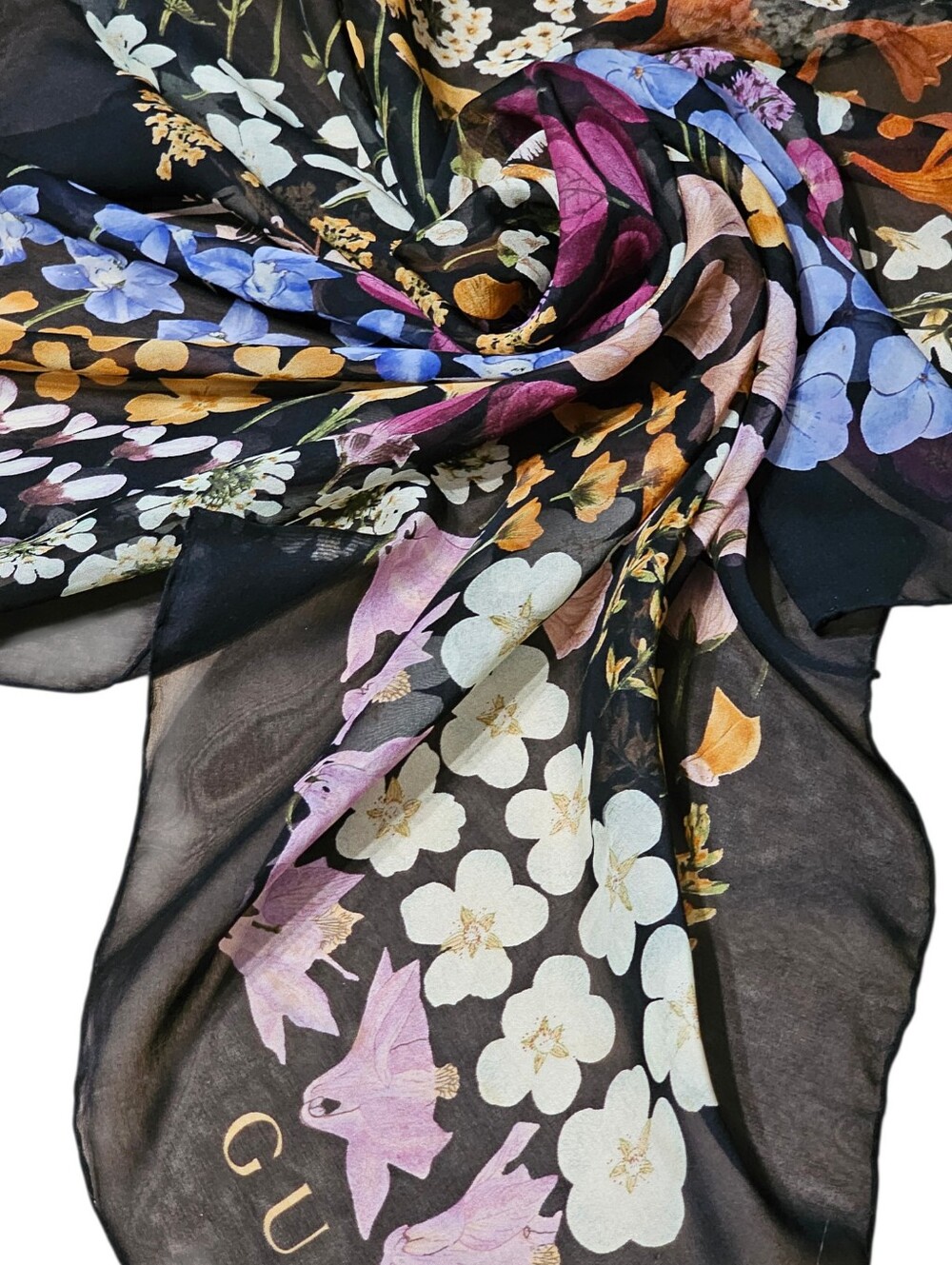 GUCCI FLORA SCARF - Picture 9 of 14